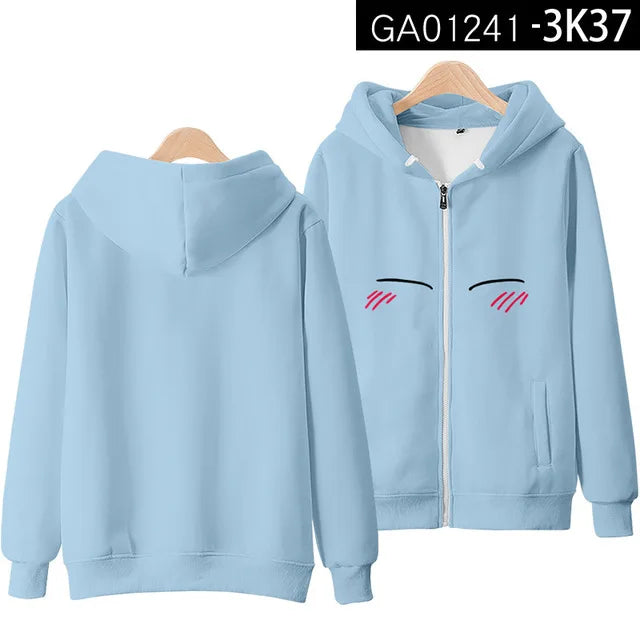 Anime Rimuru Tempest Hooded Hoodies Men Women Long Sleeve Sweatshirt Streetwear Clothes Cosplay Costume