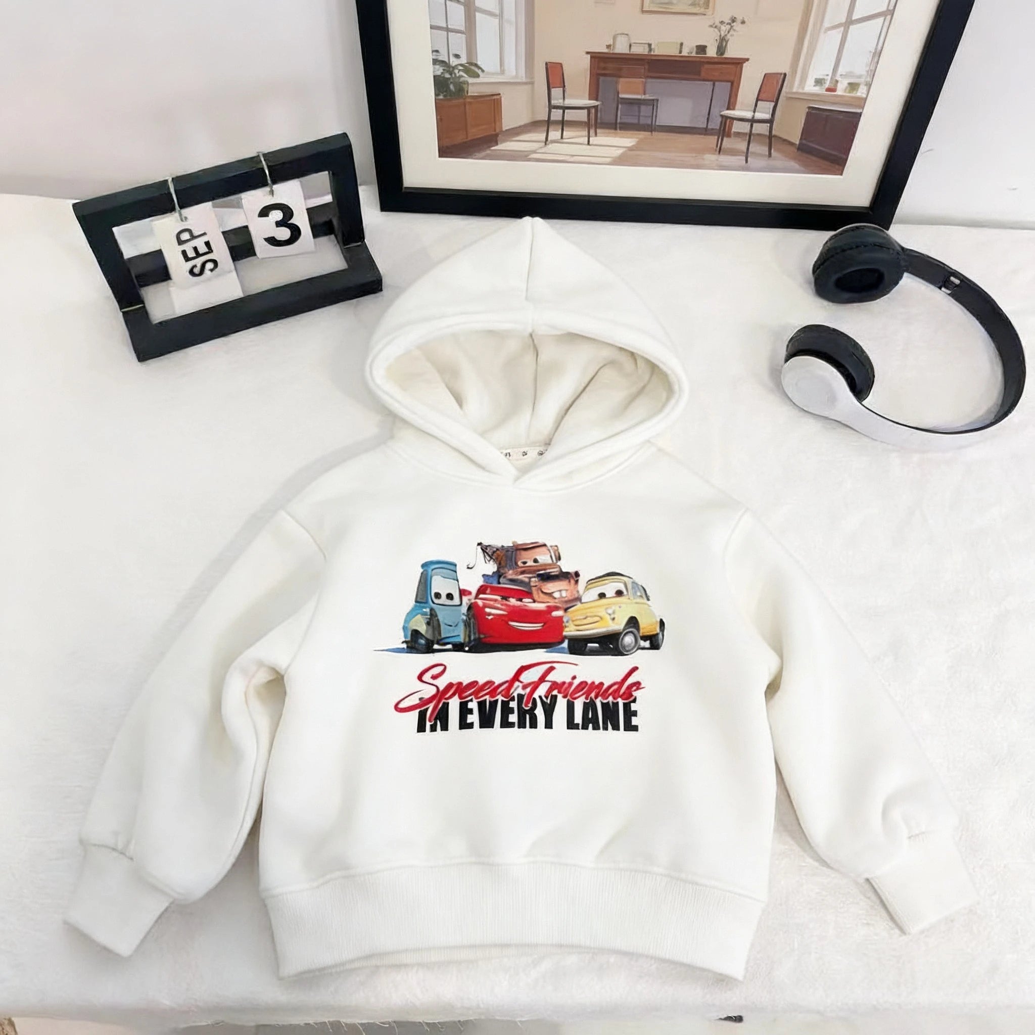 Hoodies For Kids Clothing Spring New Style Cartoon Car Fashion Sweatshirts Tops Hooded Long Sleeved Children's Costume Hoodie