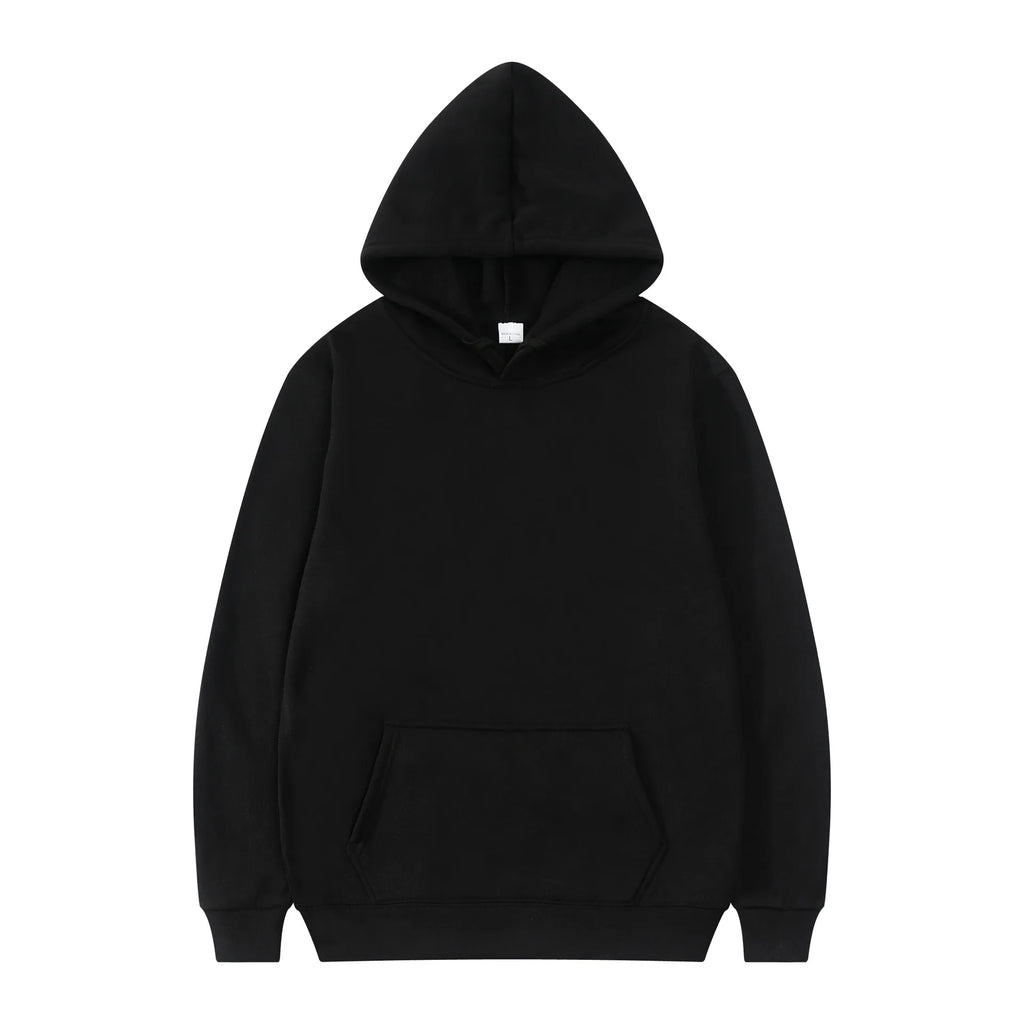 Men Fashion Hooded Sweatshirt Pullover Hoodie Unisex Black White Hoodies For Men Sudaderas Para Hombres Polerones hit product