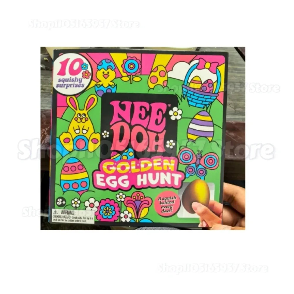 Nee-doh Golden Egg Treasure Hunt Blind Box Needoh  Fidget Toys Anti-stress Sensory Squeeze surprises Toy gifts For Kids Adults