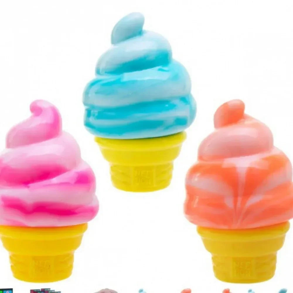 New Nee-doh Nice Cream Cone Colorful Ice Cream Shaped Sensory Stress Reliever Fidget Tool for Anxiety & Focus for Adults & Kids