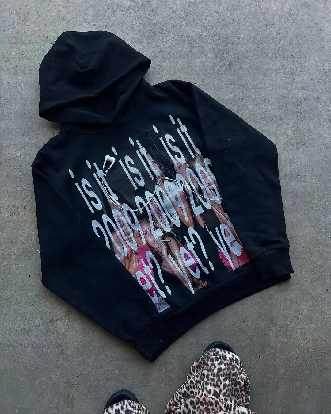 Women Hoodies Oversize Sweatshirt Emo Grunge Harajuku Female Clothing Star Girl Y2k Tops Anime Hoodie Graphic Kawaii Clothes