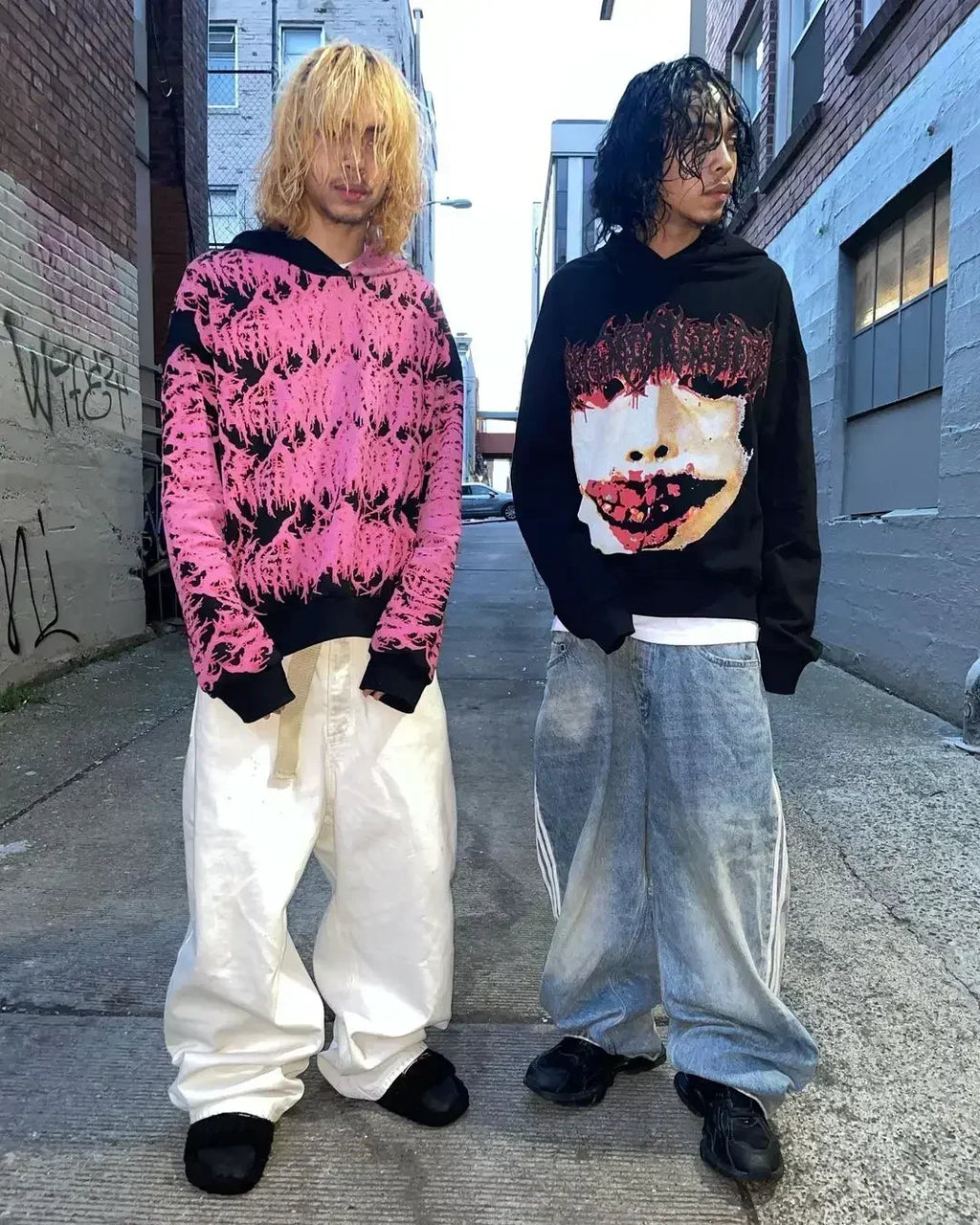 Harajuku Hoodies Women Goth Streetwear Tops Gothic Grunge Couples Sweatshirt Drolandmiller Oversized Hoodie Y2k Clothes