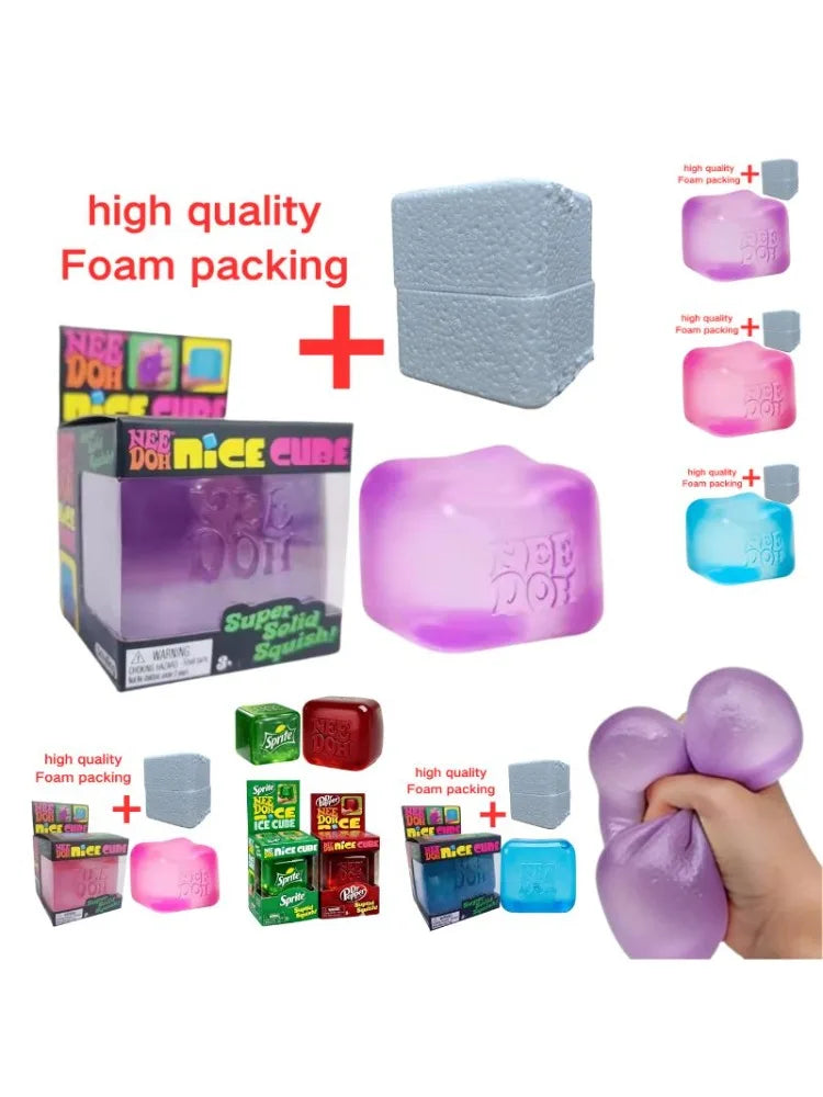 Nee DOH Nice Cube Sensory Fidget Toy Stress Relief Anxiety Relief Premium in Stock for Adults Kids