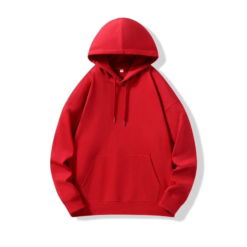 330GSM 100% Cotton Hoodies Men Women DIY Customize Logo Your OWN Design Logo/Picture/Text Customzation Unisex Hooded Sweatshirt