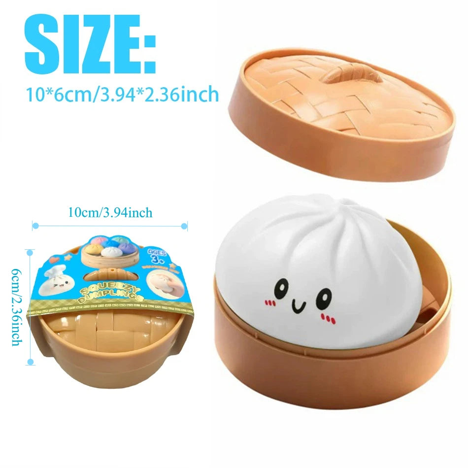 Colorful Simulated Dumpling Squishy Blind box Relaxing Relieve Anxiety Antistress Enhance Happiness Rebound Squeeze Reliever Toy