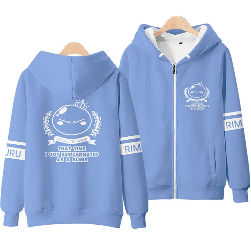 Anime Rimuru Tempest Hooded Hoodies Men Women Long Sleeve Sweatshirt Streetwear Clothes Cosplay Costume