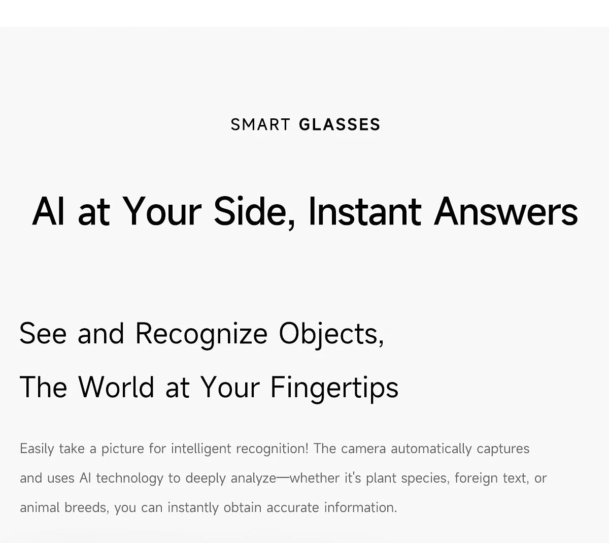 2026 AI Smart Glasses for Men Women 200W HD Camera 1080P Video AI Voice Assistant Translation Music Playback LED Flashlight