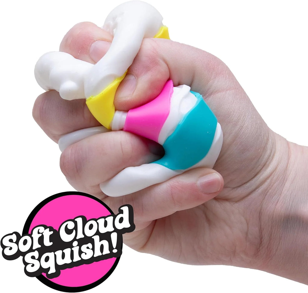 Nee-doh Nice Cream Cone Colorful Ice Cream Shaped Sensory Stress Reliever Fidget Tool for Anxiety & Focus for Adults & Kids