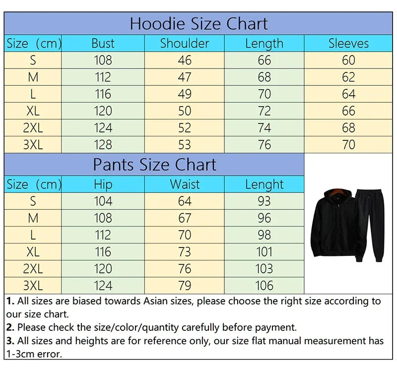 Hoodies Autumn Winter Men Sweatshirts Fashion Daily Men's Tracksuit Single Piece Sports Pants and Sportswear Zip Up Top Cardigan