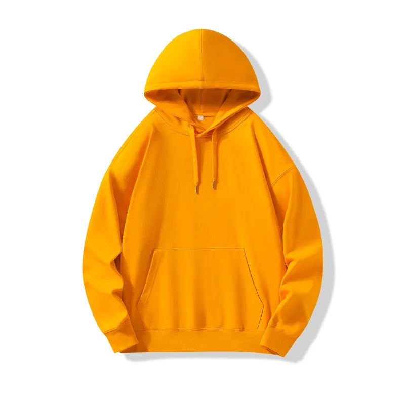 330GSM 100% Cotton Hoodies Men Women DIY Customize Logo Your OWN Design Logo/Picture/Text Customzation Unisex Hooded Sweatshirt