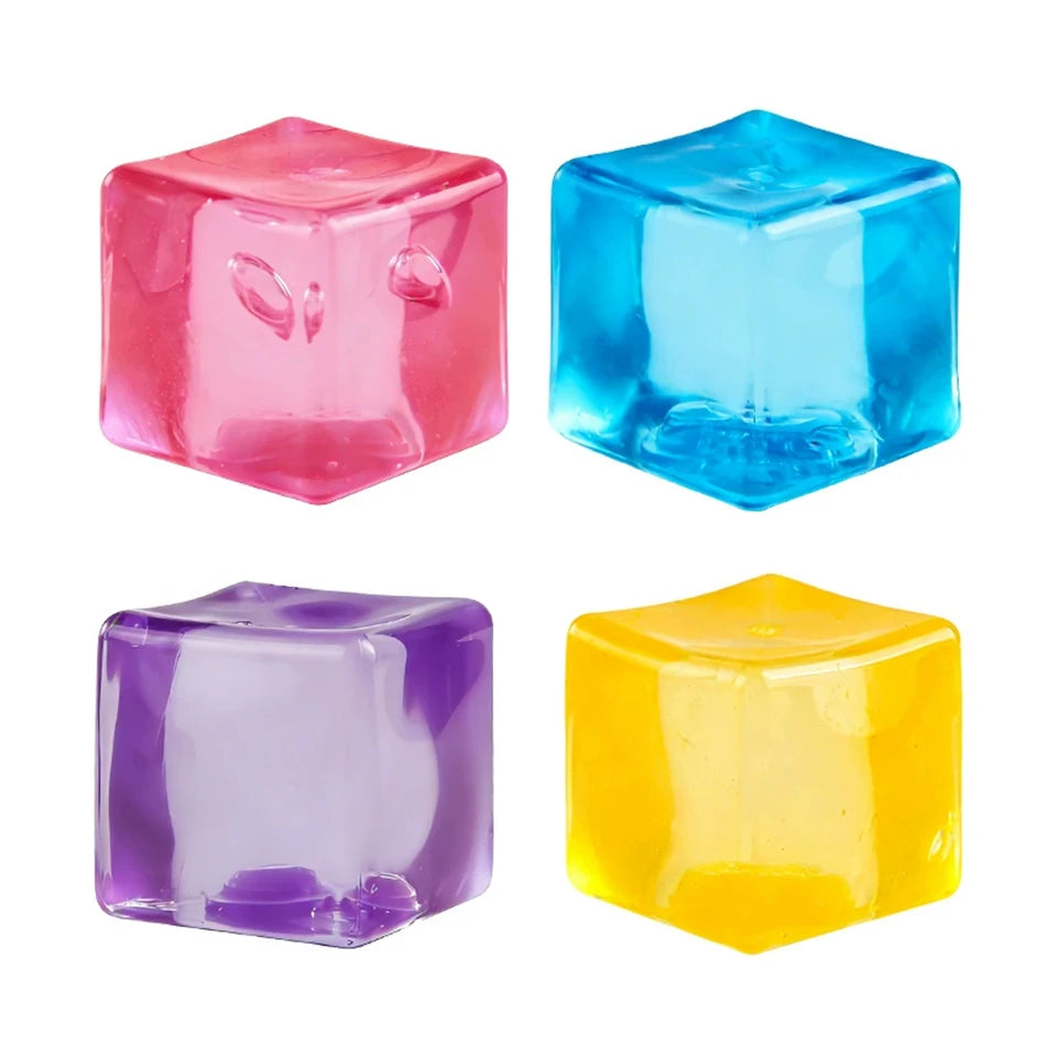 Nee doh Nice Cube,Cute Bear Maltose,Stress Resistant Toy That Relieve Anxiety,Relax And Grip Desktop Decorative With Box Gifts
