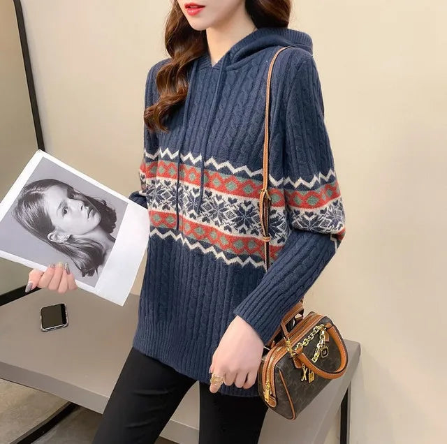 Hoodies Sweatshirt For Women Baggy Sweater Long Sleeve Korean Fashion High Quality Coat Emo Loose Ethnic Style Woman Hooded Tops