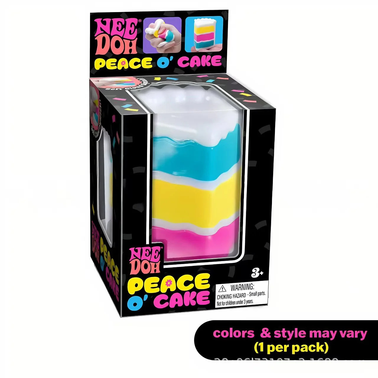 Nee-doh Nice Cream Cone Colorful Ice Cream Shaped Sensory Stress Reliever Fidget Tool for Anxiety & Focus for Adults & Kids