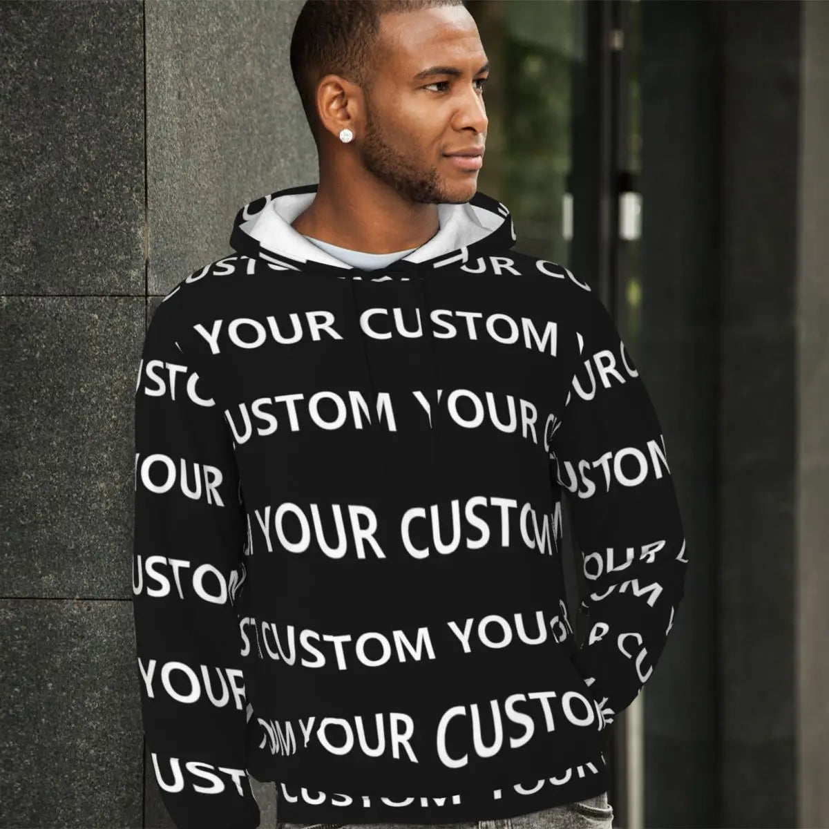 Custom DIY Your Image Loose Hoodies Unisex Add Design Street Wear Pullover Hoodie Winter Funny Graphic Hooded Shirt Plus Size