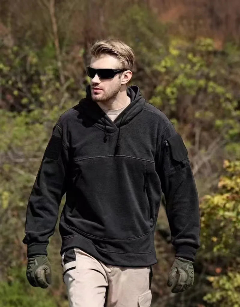 Hoodies for Man 2025 New Men's Tactical Outdoor Men's Hoodie Autumn Winter Thick Hooded Jacket Multifunctional Casual Sportswear