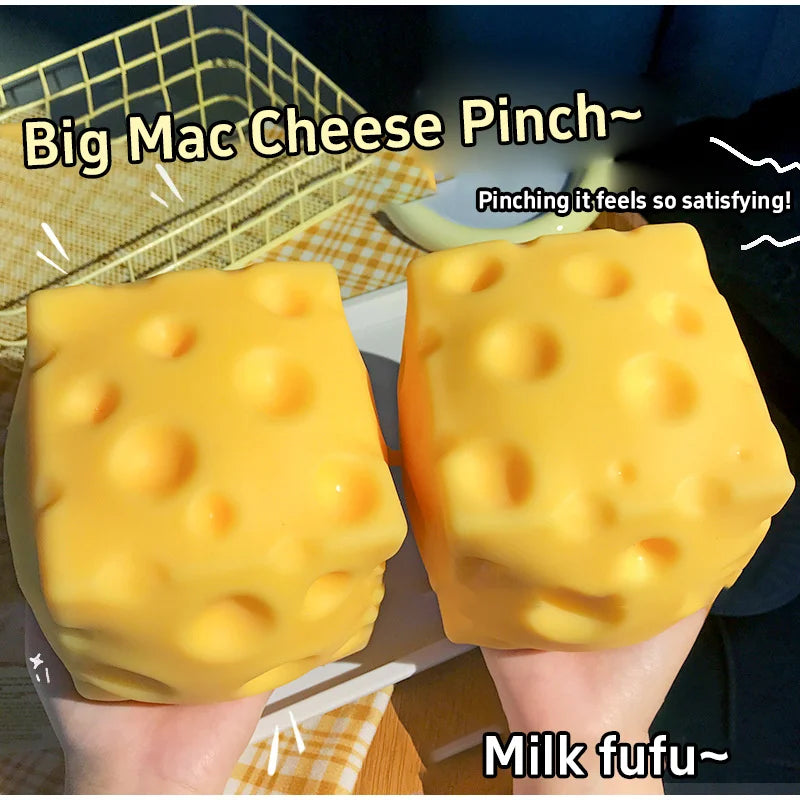 2026 Needoh Squishy Square Cheese Squeeze Toys Slow Rebound Stress Relief Sensory Toy Soft Butter Cheese Party Toy New