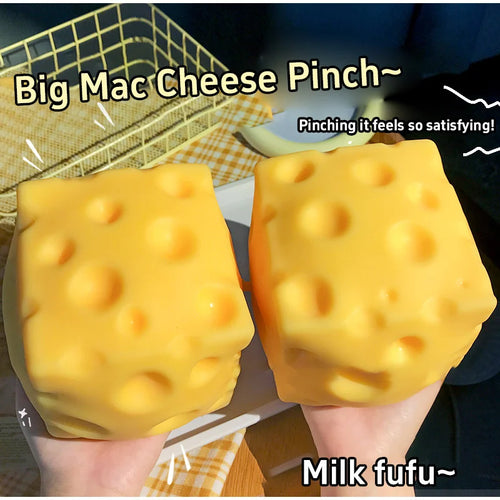 2026 Needoh Squishy Square Cheese Squeeze Toys Slow Rebound Stress Relief Sensory Toy Soft Butter Cheese Party Toy New