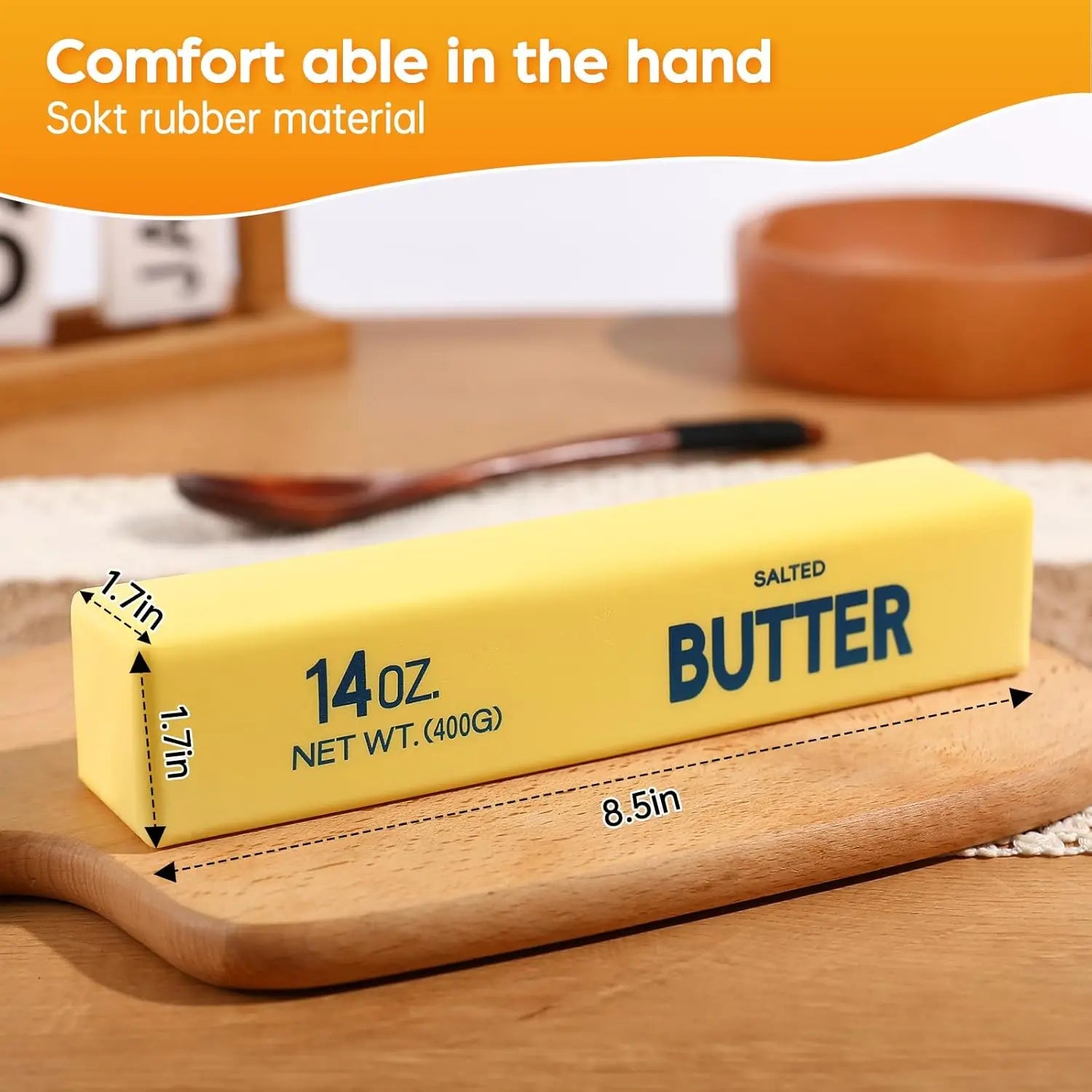 Butter Slow Rising Squishy Large Squishies Butter Slow Rising Squeeze Soft Pu Foam Fidget Toy For Anxiety Sensory Stress Relief