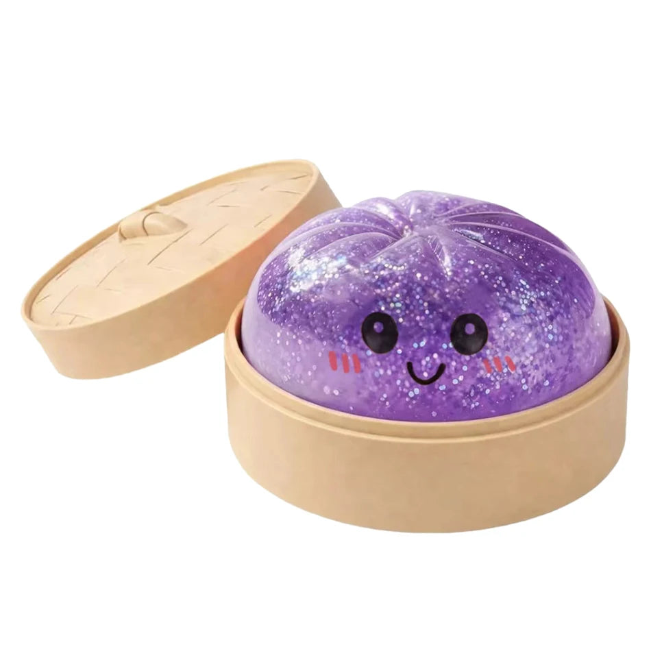 Simulated Soft Dumpling Squishy Stress Ball Funny Squeezing Decompression Ball Squeeze Fidget Gift Creative Birthday Gifts Favor