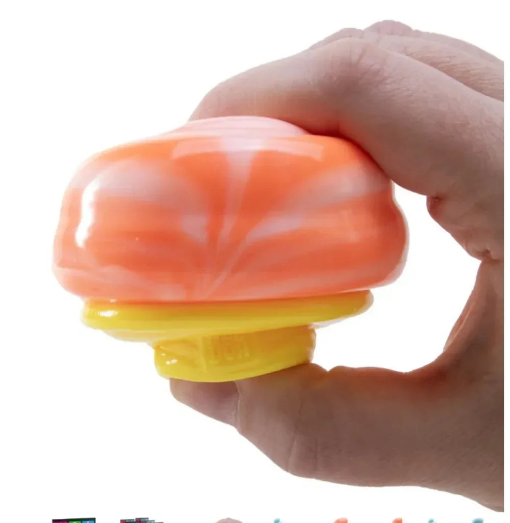 New Nee-doh Nice Cream Cone Colorful Ice Cream Shaped Sensory Stress Reliever Fidget Tool for Anxiety & Focus for Adults & Kids
