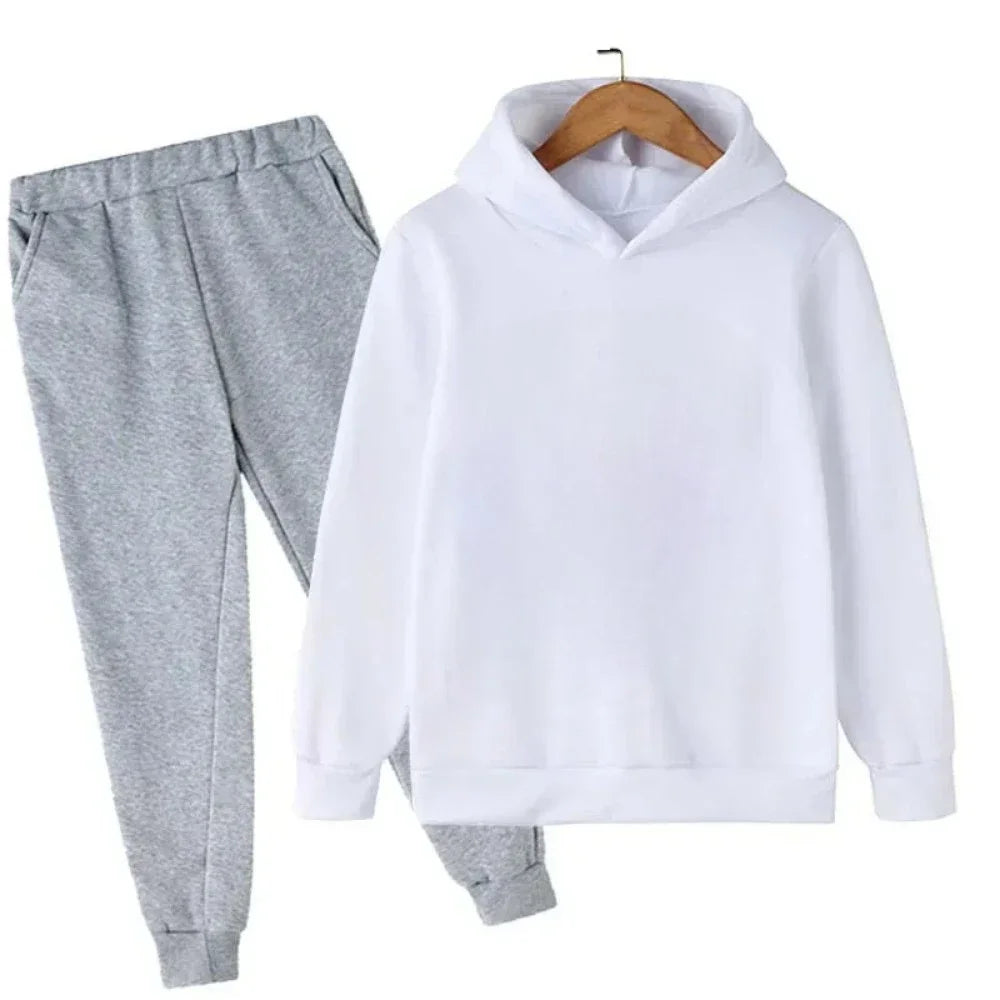 Hoodie + sweatpants set (2-piece) fashionable sports outfit