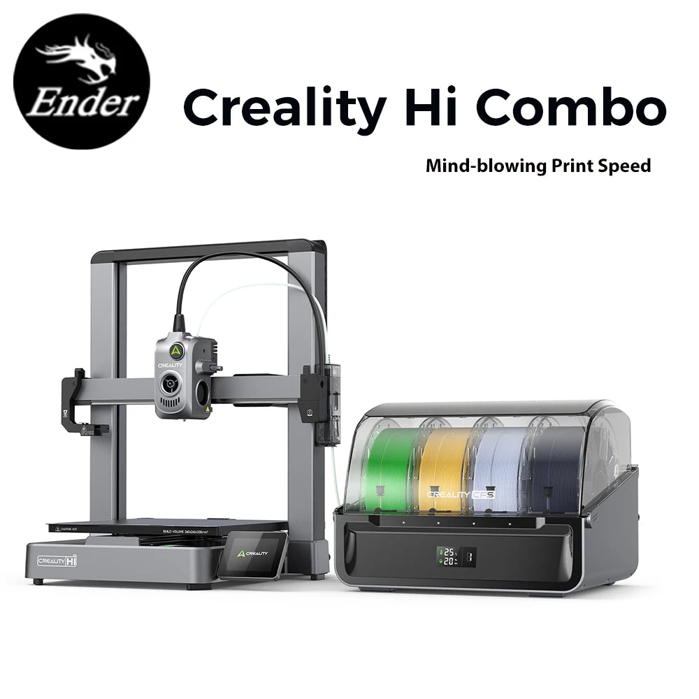 Creality CFS/Hi/Hi Combo 3D Printer Auto Bed Leveling Full Metal Extruder with 500 mm/s 12000 mm/s² max acceleration Fast Print