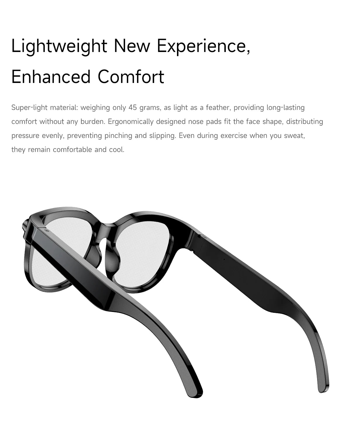 2026 AI Smart Glasses for Men Women 200W HD Camera 1080P Video AI Voice Assistant Translation Music Playback LED Flashlight