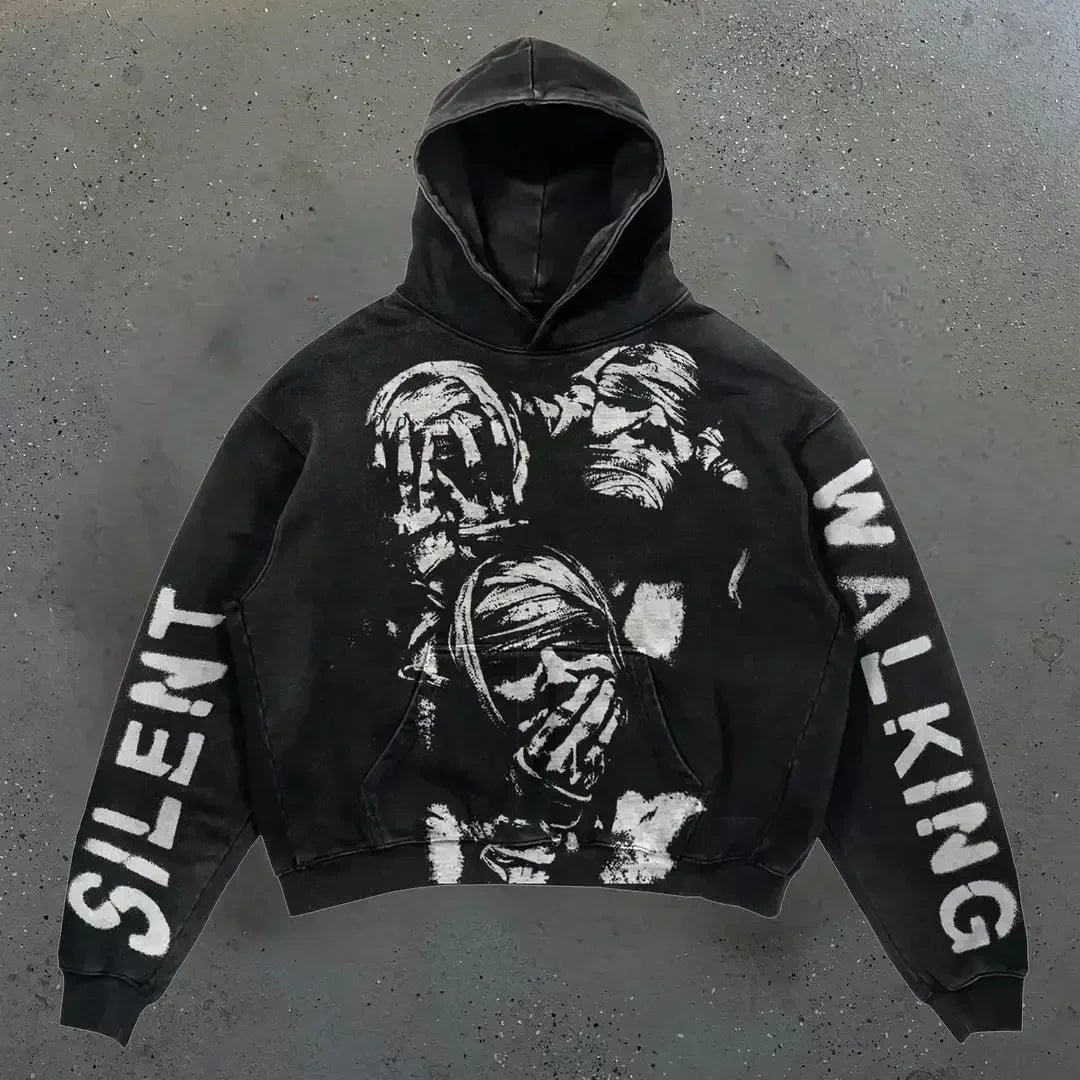 Harajuku Hoodies Women Goth Streetwear Tops Gothic Grunge Couples Sweatshirt Drolandmiller Oversized Hoodie Y2k Clothes