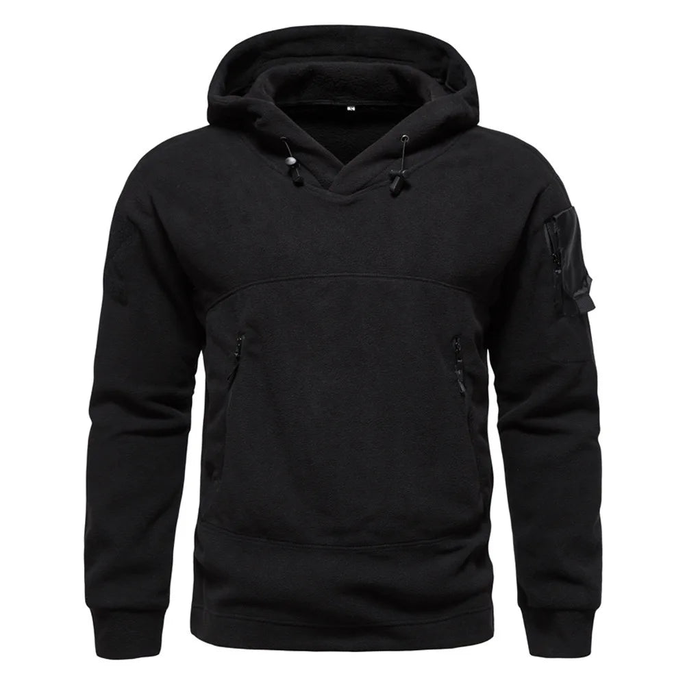 Hoodies for Man 2025 New Men's Tactical Outdoor Men's Hoodie Autumn Winter Thick Hooded Jacket Multifunctional Casual Sportswear