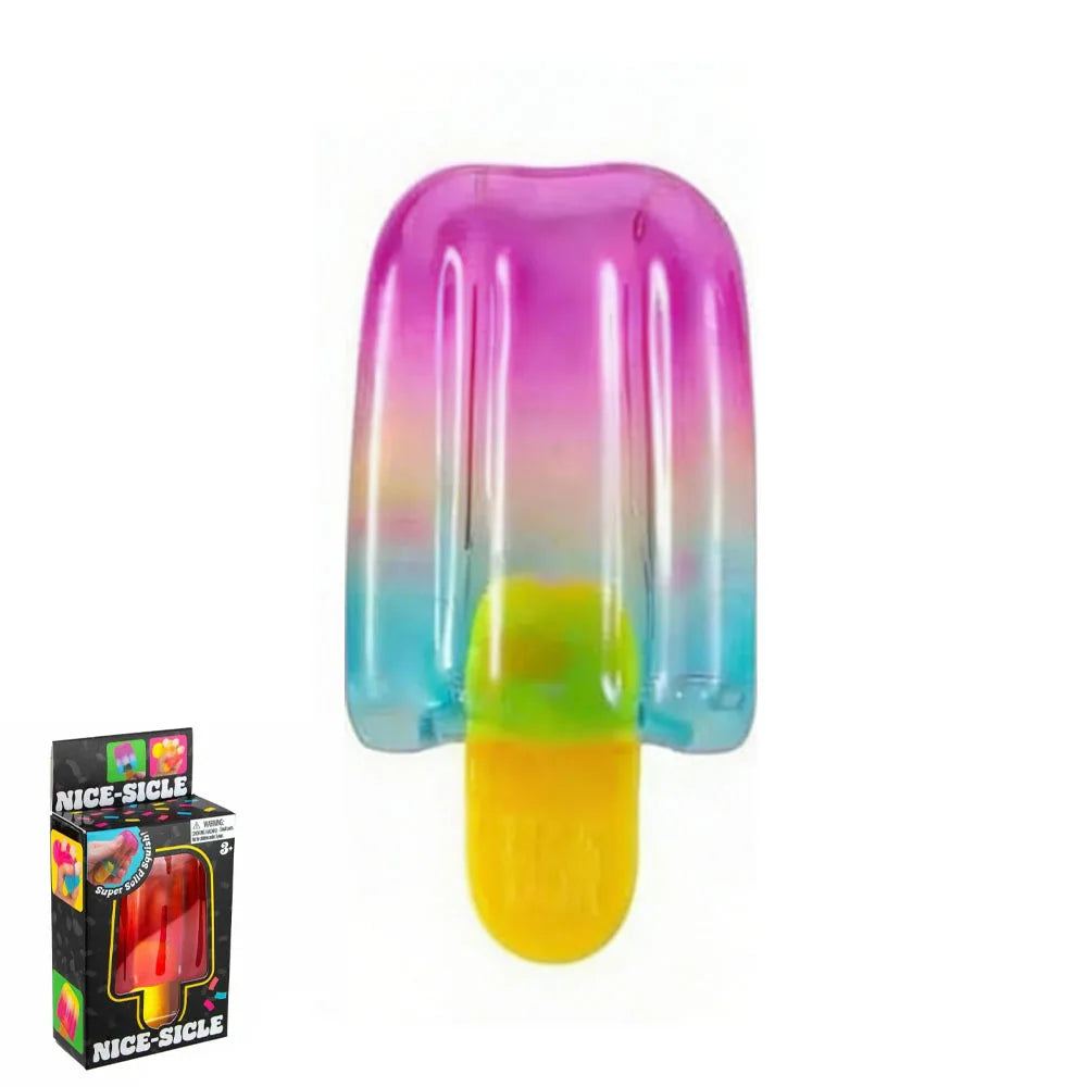 Nee doh Nice Cream Cone Colorful Ice Cream Shaped Sensory Stress Reliever Fidget Tool for Anxiety & Focus for Adults & Kids
