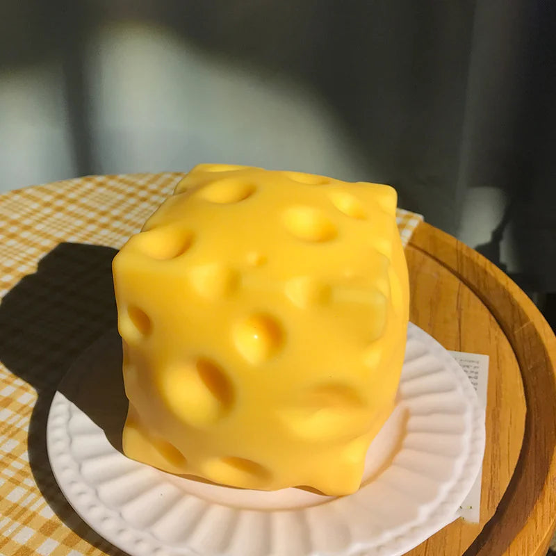 2026 Needoh Squishy Square Cheese Squeeze Toys Slow Rebound Stress Relief Sensory Toy Soft Butter Cheese Party Toy New