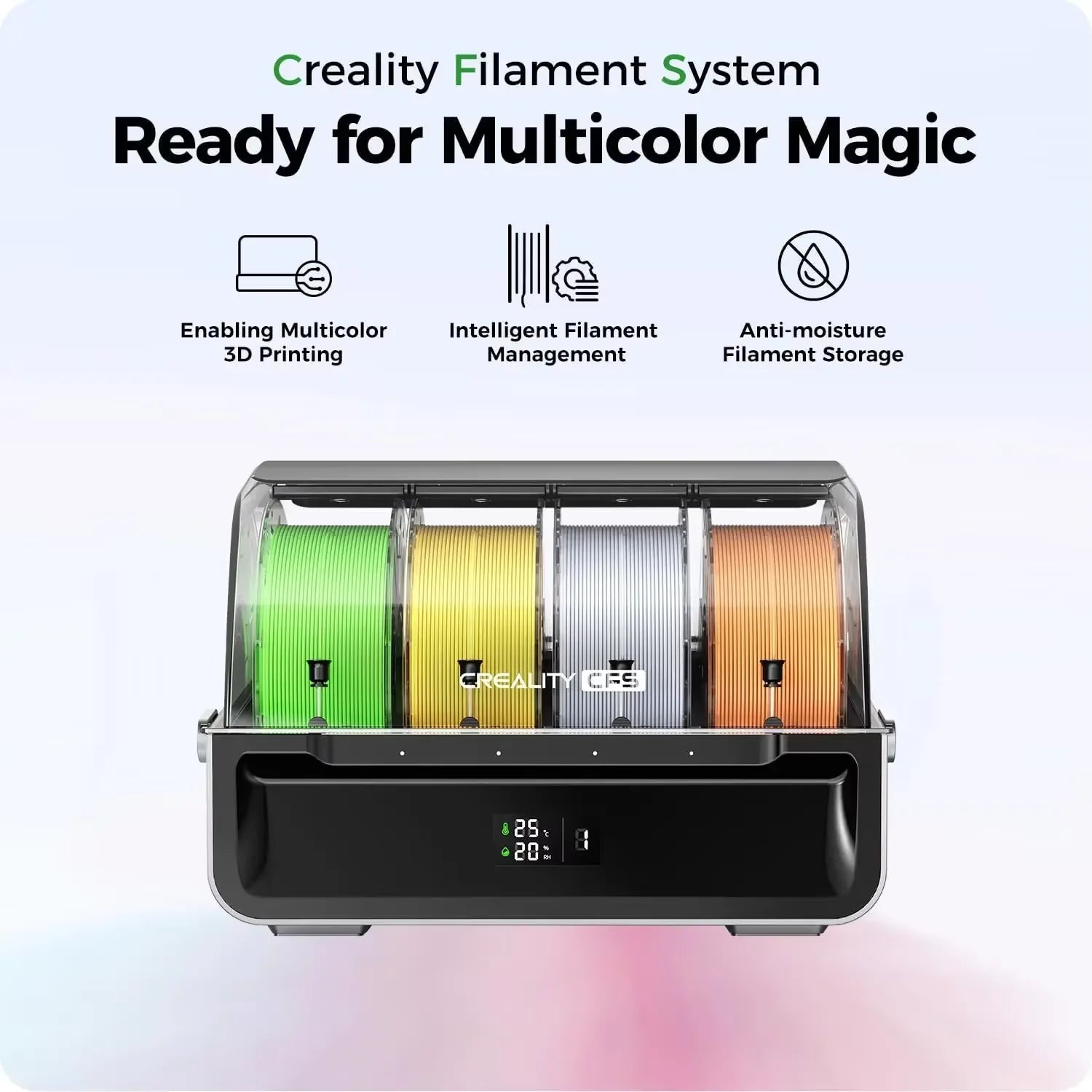 Creality CFS/Hi/Hi Combo 3D Printer Auto Bed Leveling Full Metal Extruder with 500 mm/s 12000 mm/s² max acceleration Fast Print