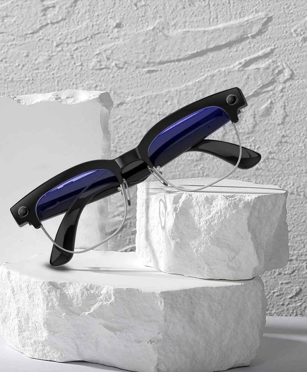 2026New AI Smart Glasses 120+Language Translation 800W Pixel Camera Video Music Player Call Business 8K Color Change Glasses Men
