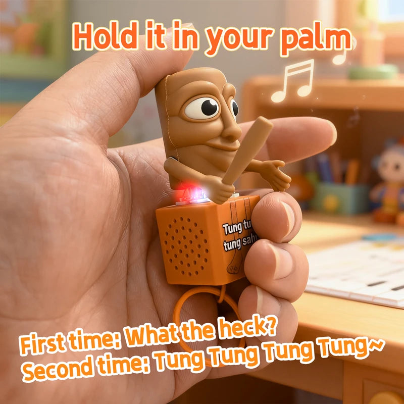 Tung Tung Tung Sahar Fidget Toys Keyboard Buttons Italian Brainrot Toys with Sound and Light Stress Relief Toy Birthday Gifts