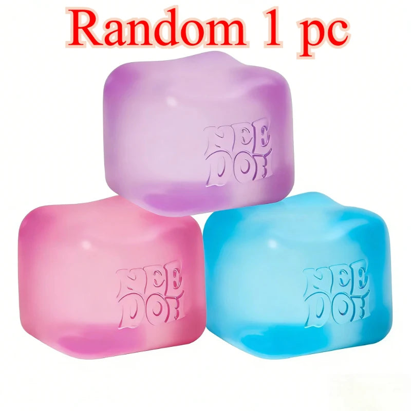 Nee doh Nice Cube, Juguetes Sensoriales Antiestrés, Cubo para Aliviar la Ansiedad