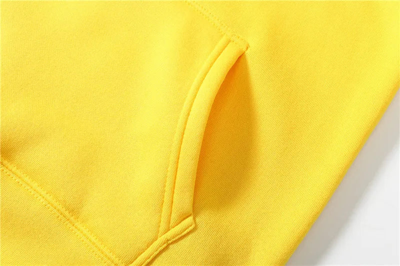 Men's Women's Hoodies Loose Casual Wear Solid Color Hoodies Long Sleeve Hooded Personality Streetwear SweatshirtsCustom Prints