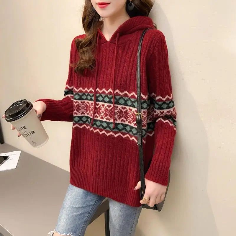 Hoodies Sweatshirt For Women Baggy Sweater Long Sleeve Korean Fashion High Quality Coat Emo Loose Ethnic Style Woman Hooded Tops