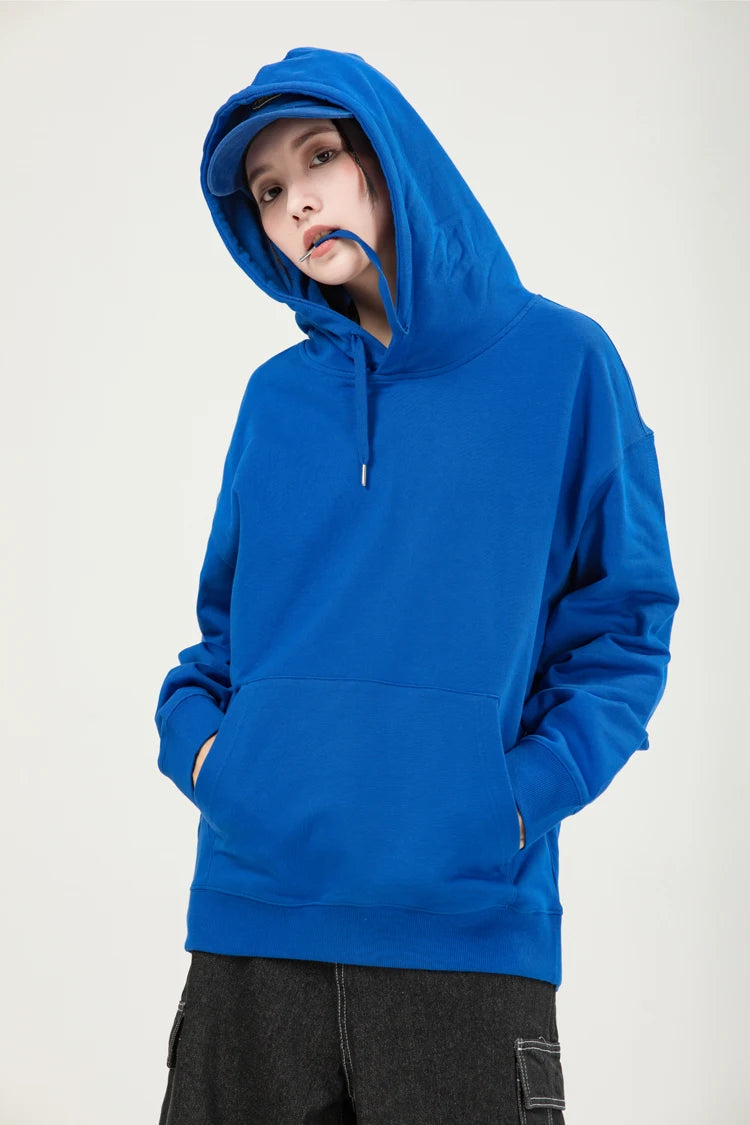 330GSM 100% Cotton Hoodies Men Women DIY Customize Logo Your OWN Design Logo/Picture/Text Customzation Unisex Hooded Sweatshirt