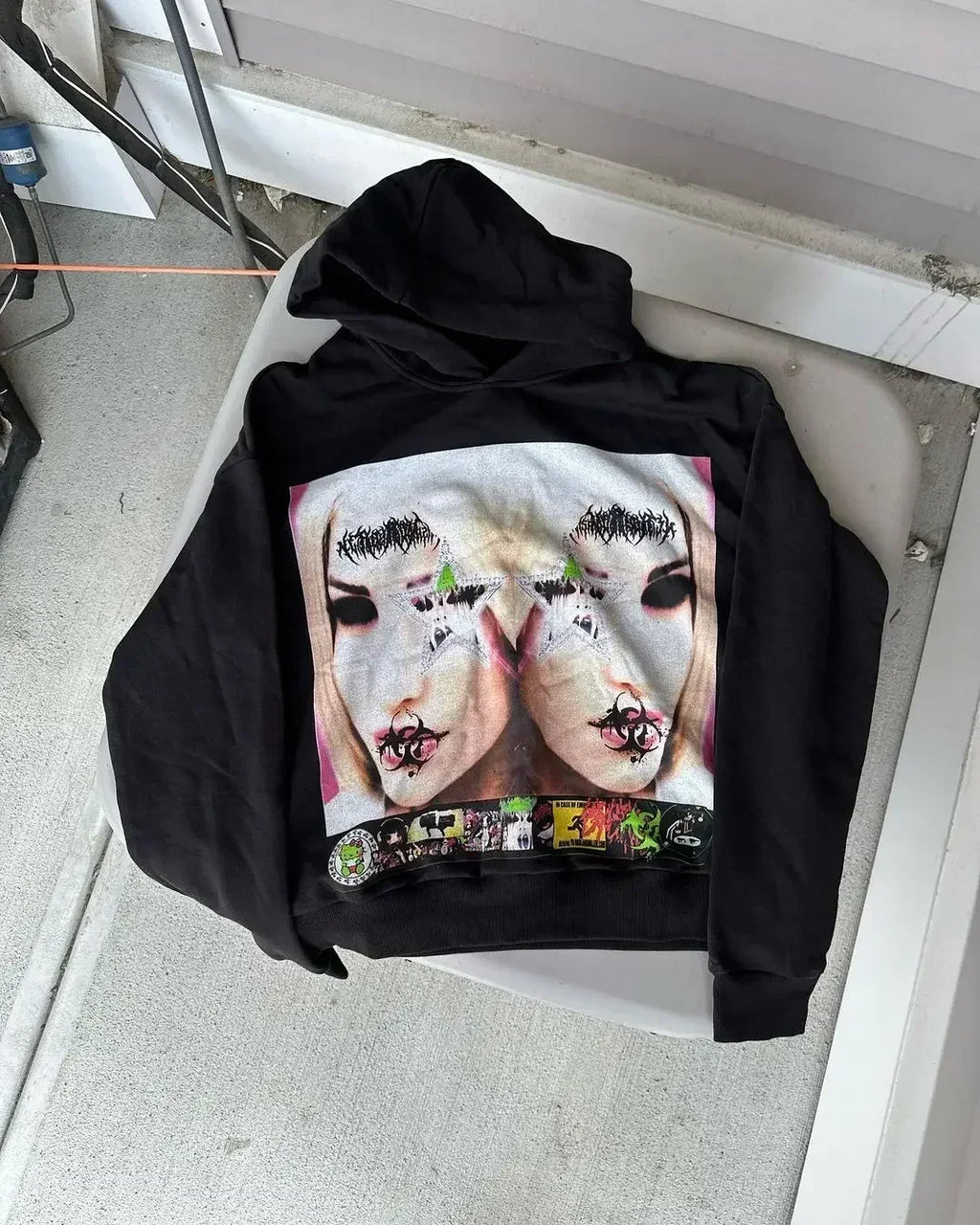 Harajuku Hoodies Women Goth Streetwear Tops Gothic Grunge Couples Sweatshirt Drolandmiller Oversized Hoodie Y2k Clothes