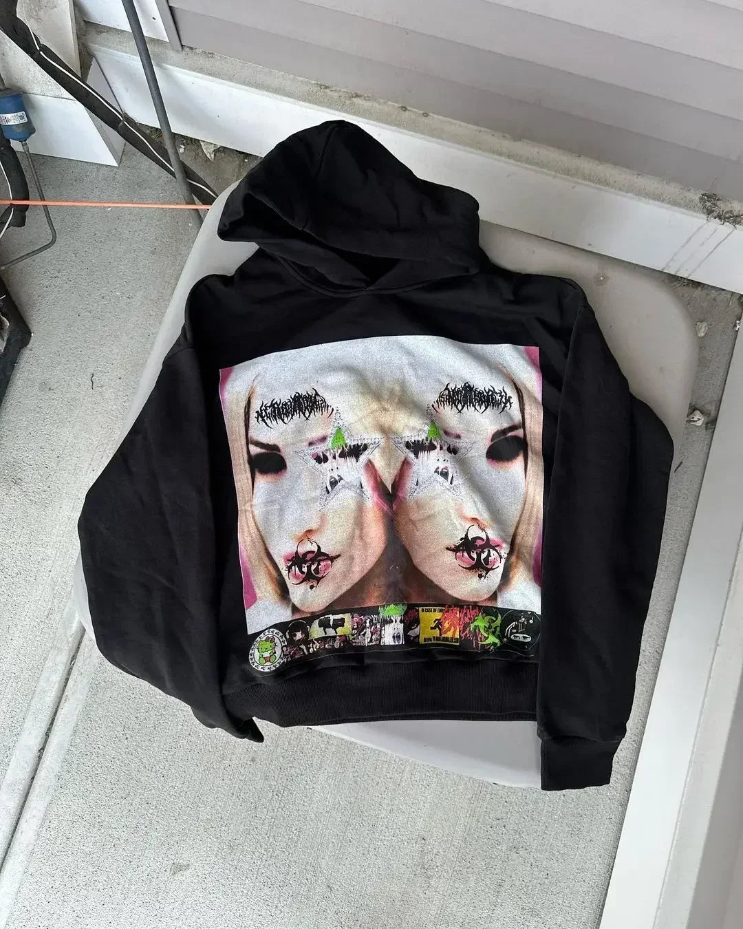 Harajuku Hoodies Women Goth Streetwear Tops Gothic Grunge Couples Sweatshirt Drolandmiller Oversized Hoodie Y2k Clothes