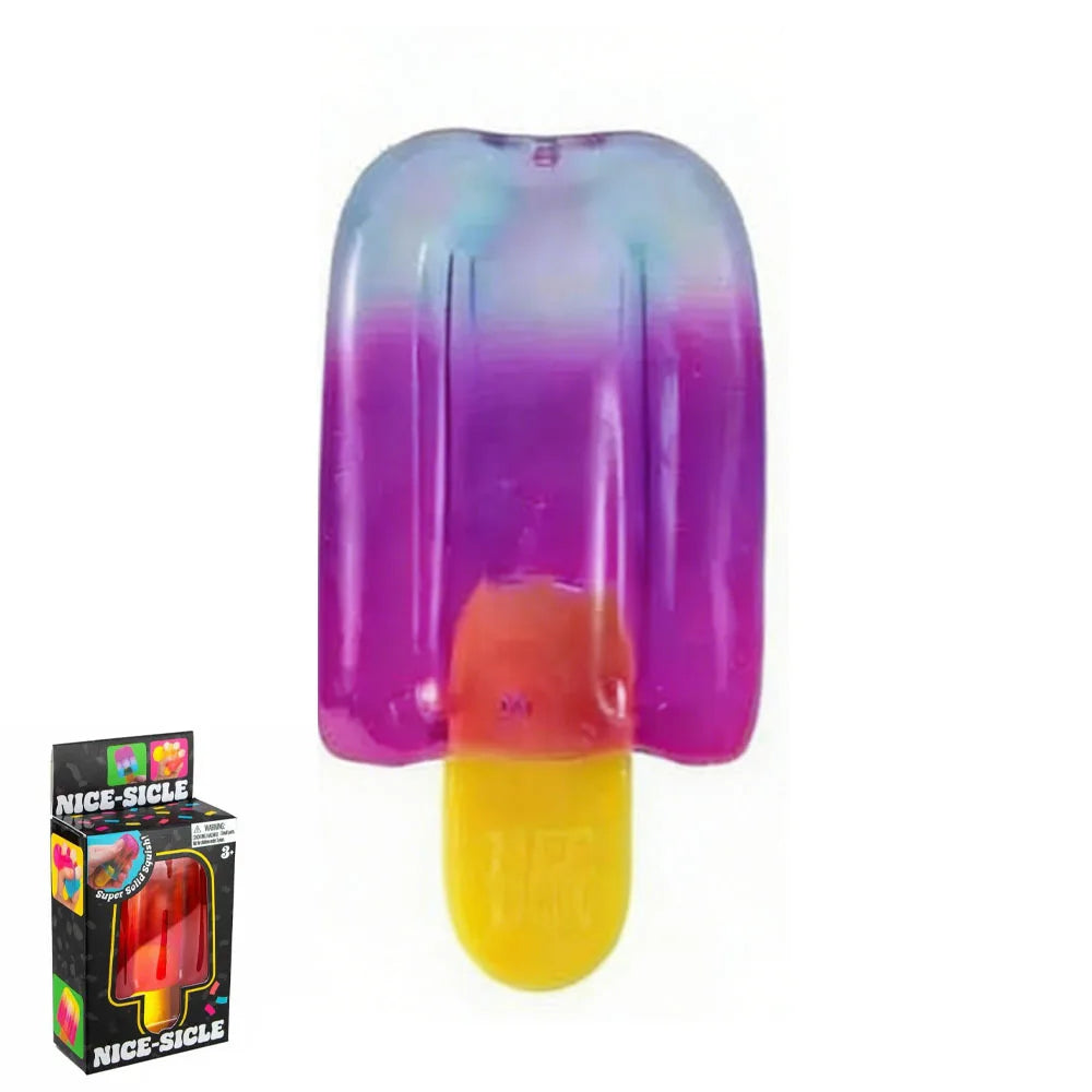 Nee-doh Nice Cream Cone Colorful Ice Cream Shaped Sensory Stress Reliever Fidget Tool for Anxiety & Focus for Adults & Kids
