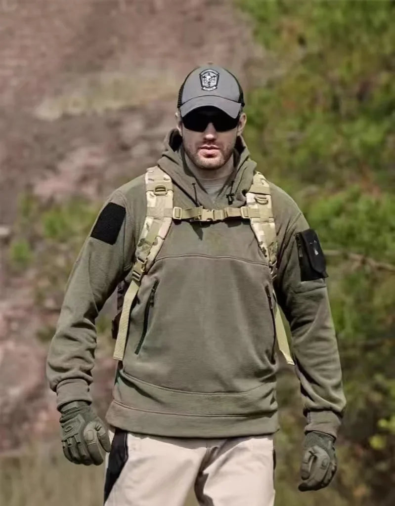 Hoodies for Man 2025 New Men's Tactical Outdoor Men's Hoodie Autumn Winter Thick Hooded Jacket Multifunctional Casual Sportswear