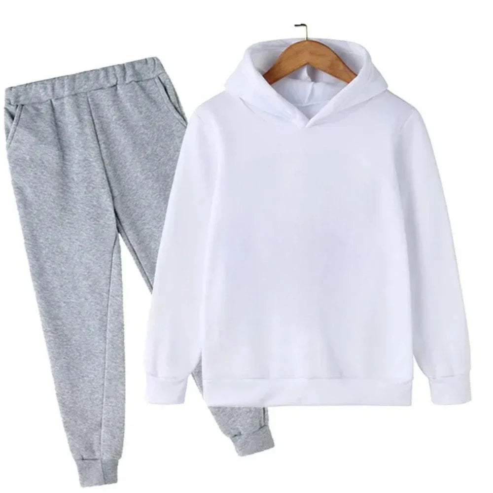 Hoodie + sweatpants set (2-piece) fashionable sports outfit