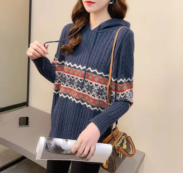 Hoodies Sweatshirt For Women Baggy Sweater Long Sleeve Korean Fashion High Quality Coat Emo Loose Ethnic Style Woman Hooded Tops