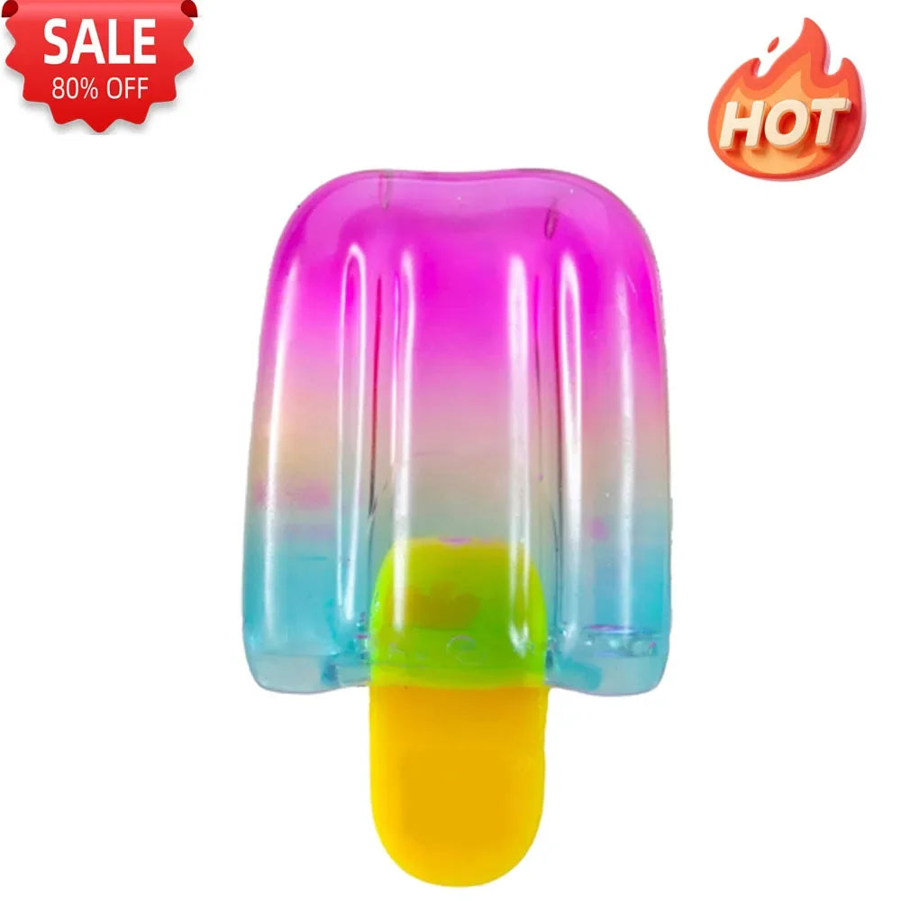 Nee-doh Nice Cream Cone Colorful Ice Cream Shaped Sensory Stress Reliever Fidget Tool for Anxiety & Focus for Adults & Kids