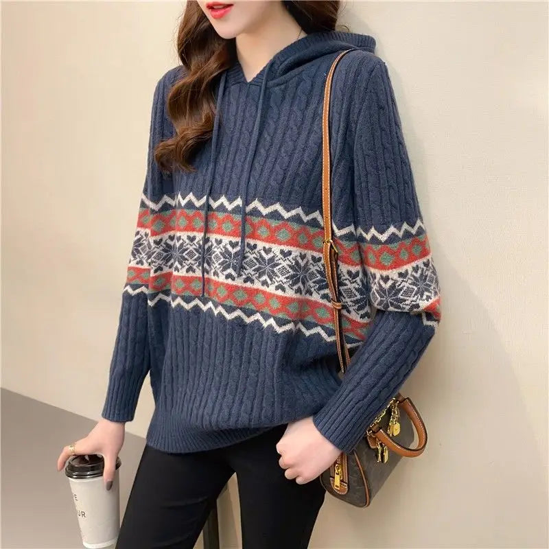 Hoodies Sweatshirt For Women Baggy Sweater Long Sleeve Korean Fashion High Quality Coat Emo Loose Ethnic Style Woman Hooded Tops