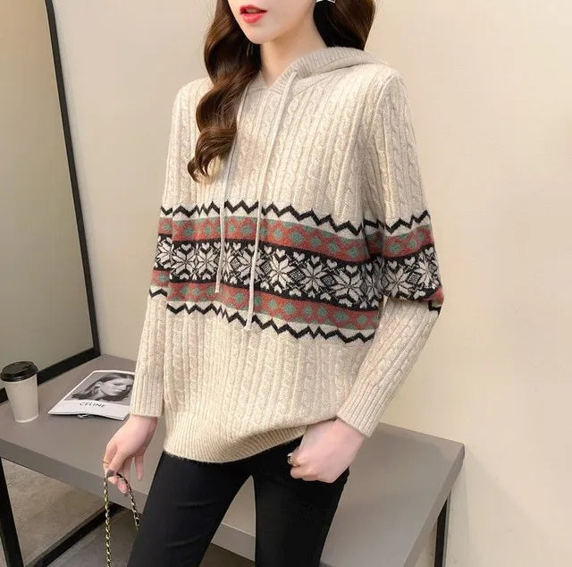Hoodies Sweatshirt For Women Baggy Sweater Long Sleeve Korean Fashion High Quality Coat Emo Loose Ethnic Style Woman Hooded Tops