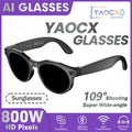 2026 New AI Smart Glasses 8MP Photo&Video Recording Music Playback Voice Wake-Up AI Interaction Translation 290mAh Smart Glasses
