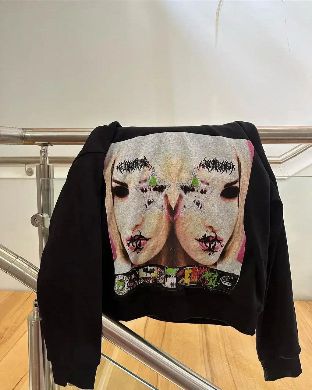 Harajuku Hoodies Women Goth Streetwear Tops Gothic Grunge Couples Sweatshirt Drolandmiller Oversized Hoodie Y2k Clothes